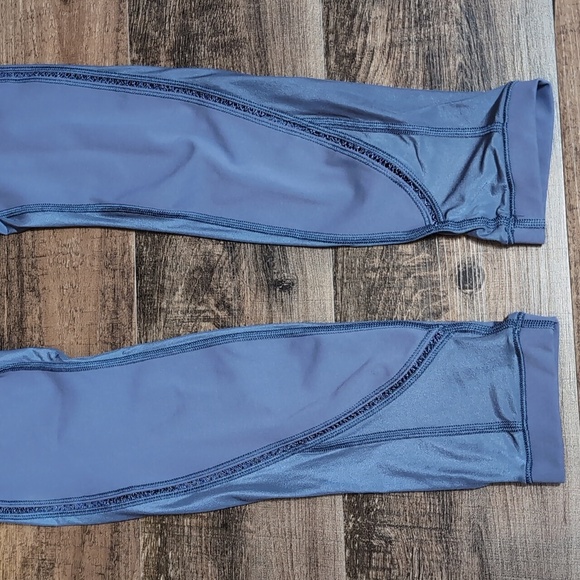 LULULEMON Sculpt It Tight 'Greyvy' (Purple-ish?) Semi-Sheer Panels Hi-Rise Sz 8 - Picture 5 of 12